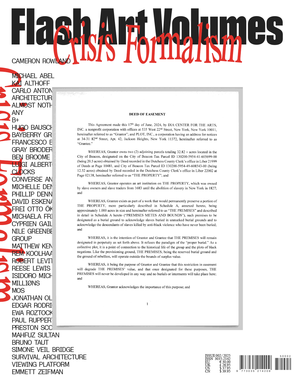 Flash Art Volumes 002 CRISIS FORMALISM