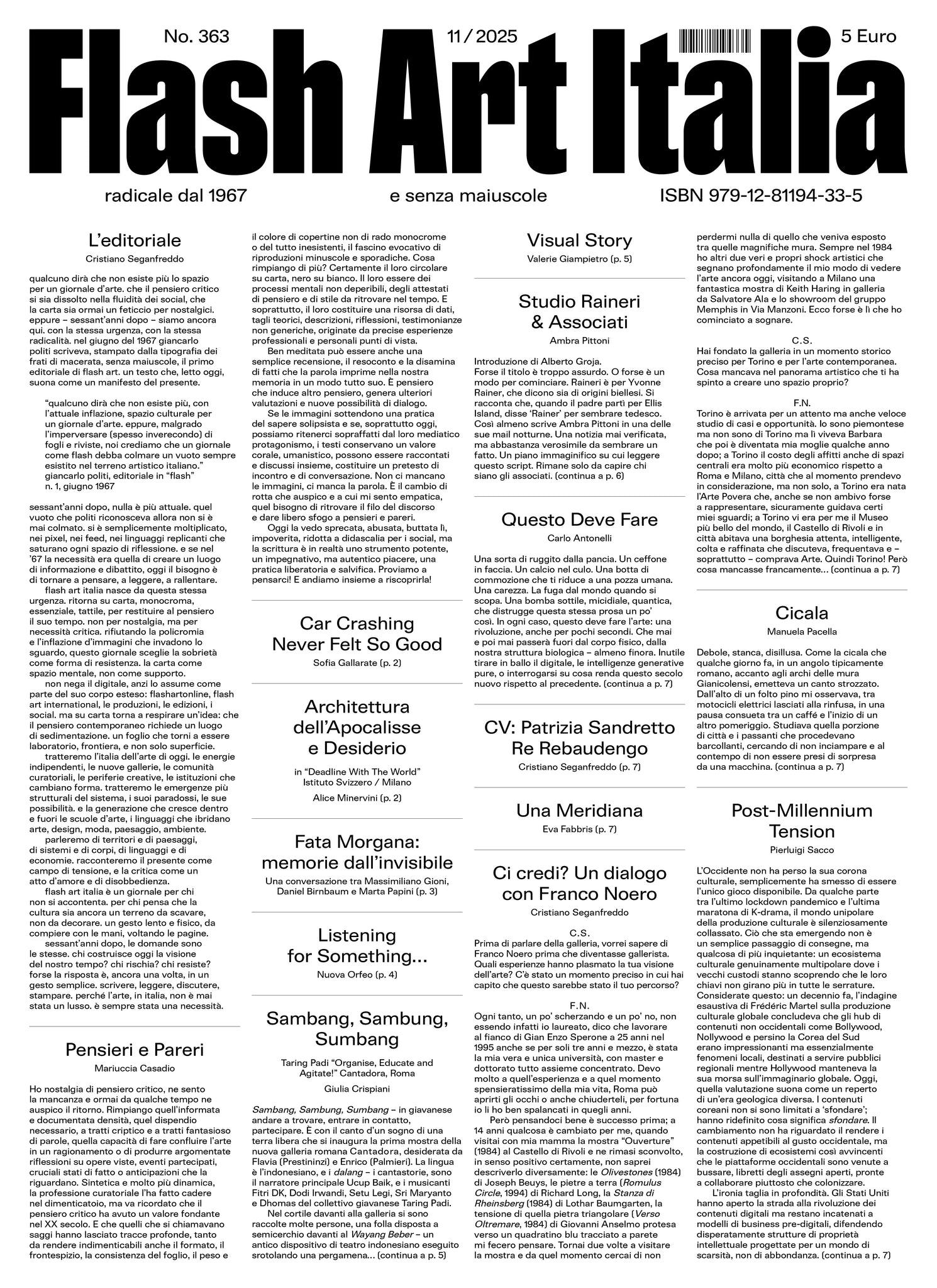 Flash Art Italia no. 363